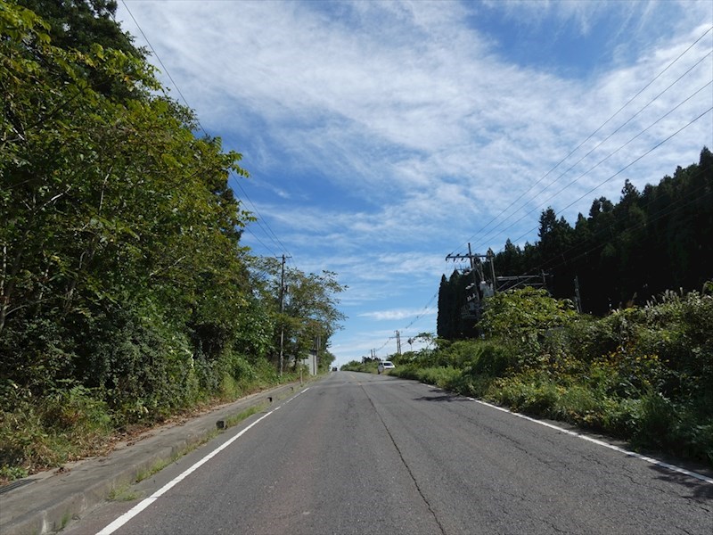 2078　上北郡東北町大字大浦字家ノ裏　土地 現地写真（前面道路含む現地写真）