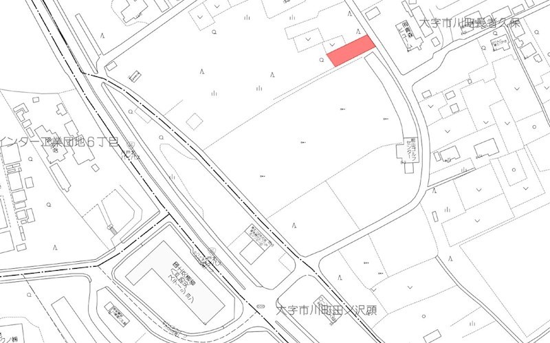 2097　八戸市大字市川町字長者久保　土地 案内図