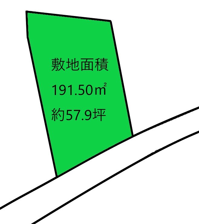 2143　青森県上北郡おいらせ町三本木　土地 間取図・土地図