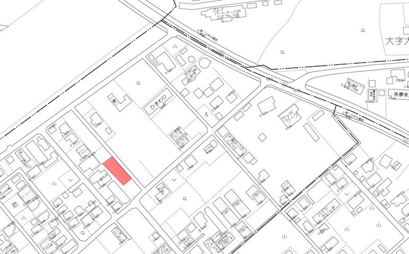 2180　三戸郡階上町蒼前西１丁目　土地※ただ今商談中です 現地案内図