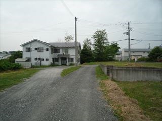 2180　三戸郡階上町蒼前西１丁目　土地※ただ今商談中です 現地写真（前面道路含む現地写真）