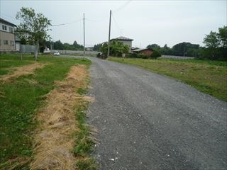 2180　三戸郡階上町蒼前西１丁目　土地※ただ今商談中です 現地写真（前面道路含む現地写真）