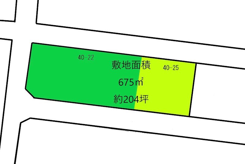 2198　青森県八戸市大字妙字大開　土地 間取図・土地図