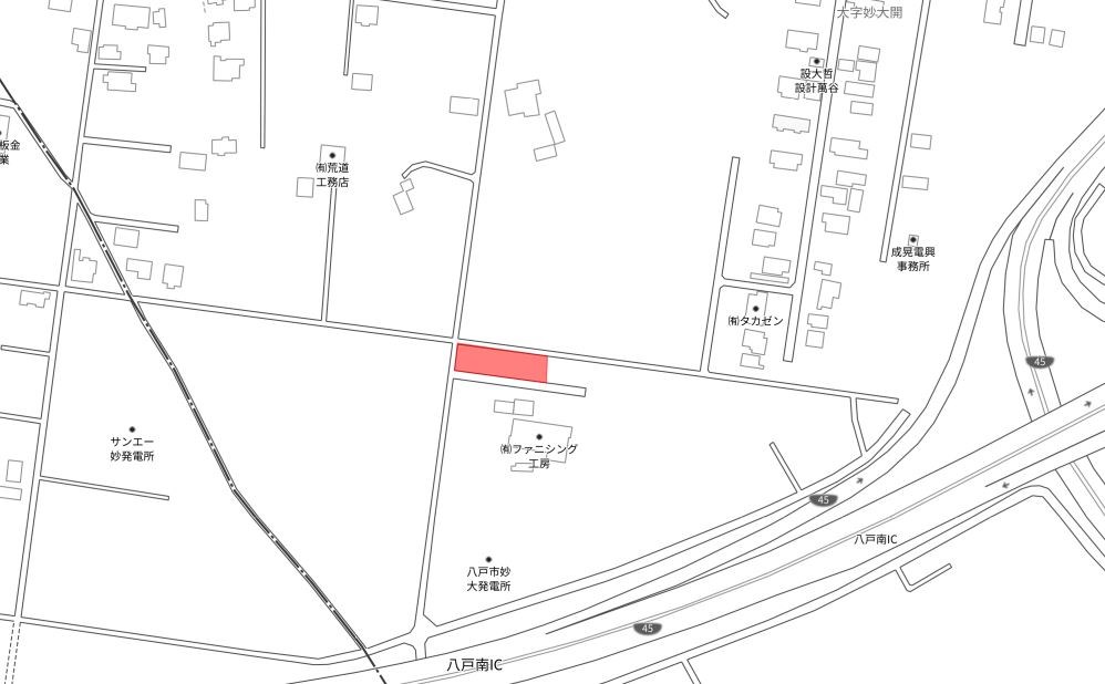 2198　青森県八戸市大字妙字大開　土地 案内図