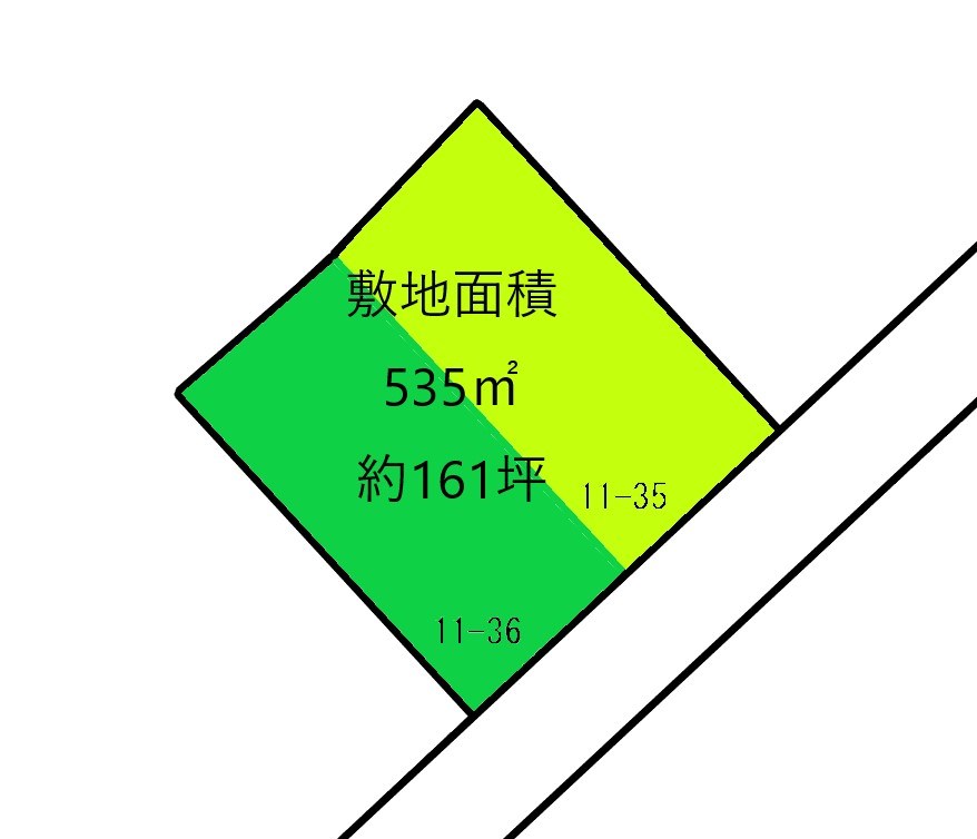 2201　青森県三戸郡階上町大字鳥屋部字沼沢　土地 間取図・土地図