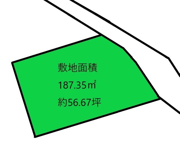 2205　青森県八戸市大字尻内町字尻内　土地 間取図・土地図