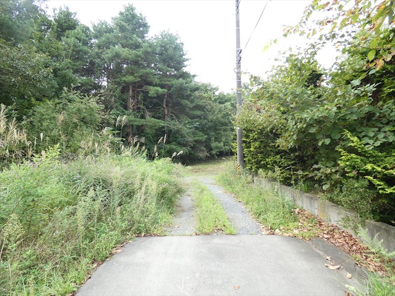 2212　青森県三戸郡階上町大字角柄折字十文字　土地 現地写真（前面道路含む現地写真）
