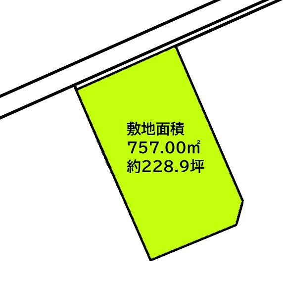 2212　青森県三戸郡階上町大字角柄折字十文字　土地 間取図・土地図