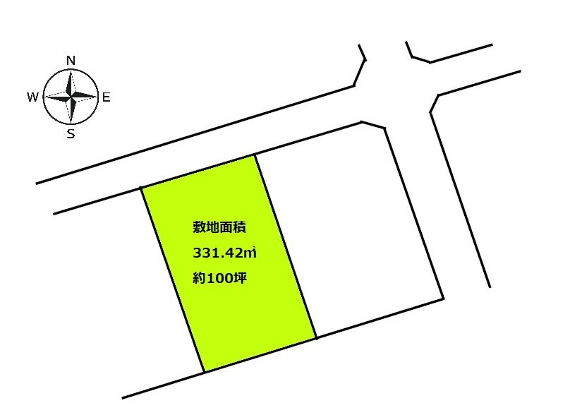 2307　八戸市大字大久保字上面　土地 地形図
