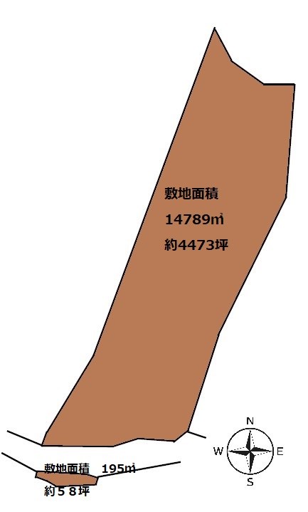 2327　三戸郡南部町大字森越字志民　土地　※ただ今商談中です 間取図・土地図