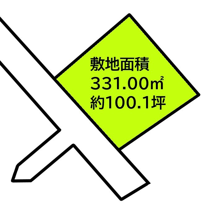2384　三戸郡階上町蒼前東5丁目　土地 間取図・土地図