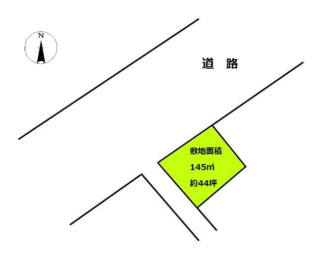 2428　三戸郡階上町蒼前西一丁目9-699　土地 案内図