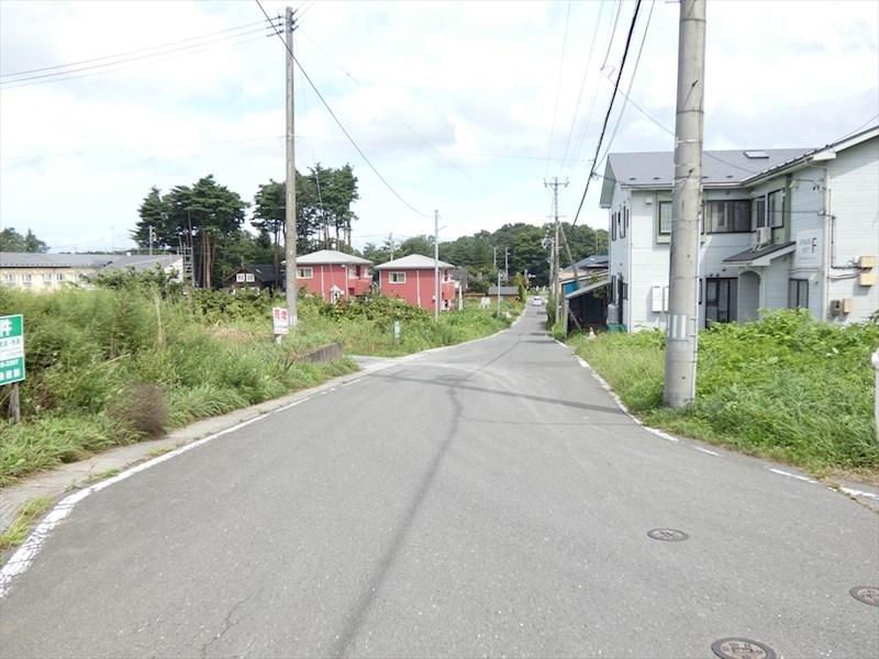 2429　三戸郡階上町蒼前西一丁目　土地 現地写真（前面道路含む現地写真）