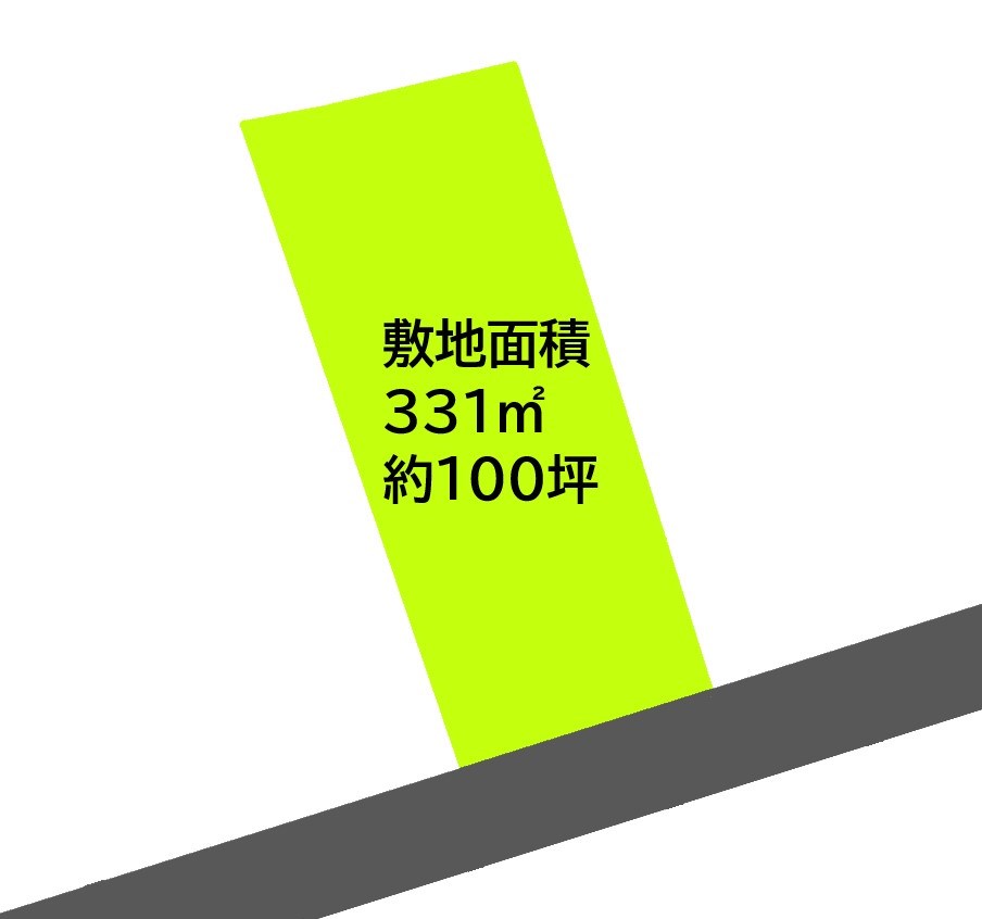 2535　八戸市大字大久保字上面　土地 間取図・土地図