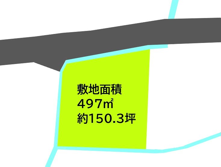2545　上北郡おいらせ町境田　土地 間取図・土地図