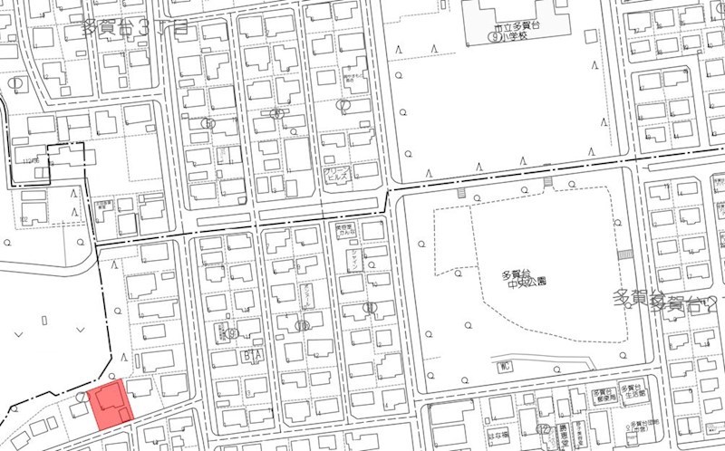 2547　八戸市多賀台２丁目　土地 現地案内図