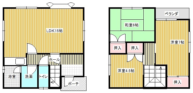 タウン下長  間取り