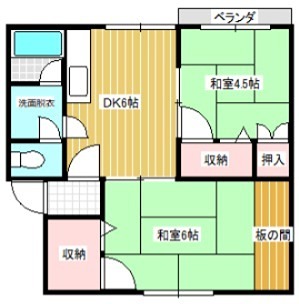 ウエストハイツＢ 間取り