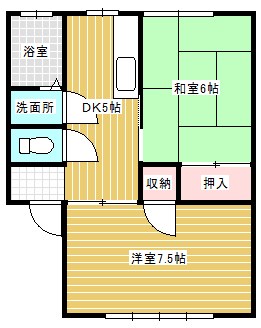 富士見荘Ⅱ 間取り