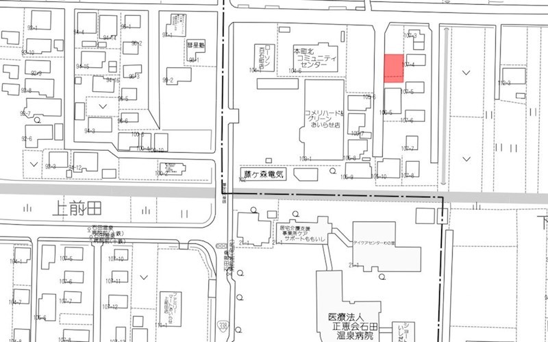 2478　おいらせ町下前田　土地 現地案内図