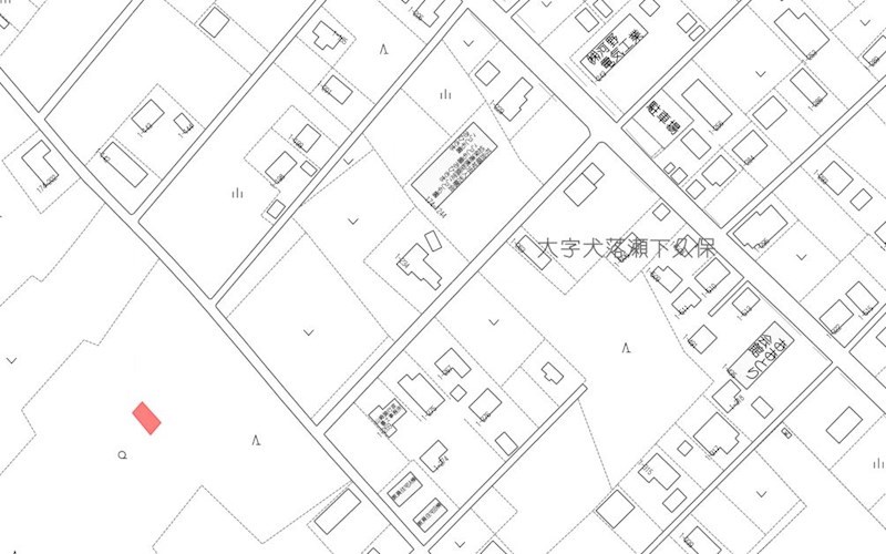 2493　上北郡六戸町大字犬落瀬字下久保 案内図
