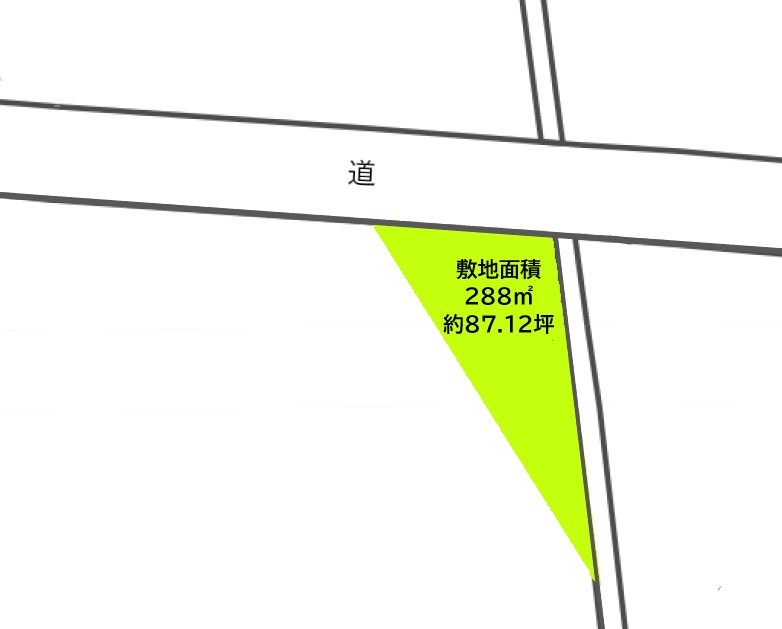 2518　階上町大字金山沢字大峠38-4 間取図・土地図