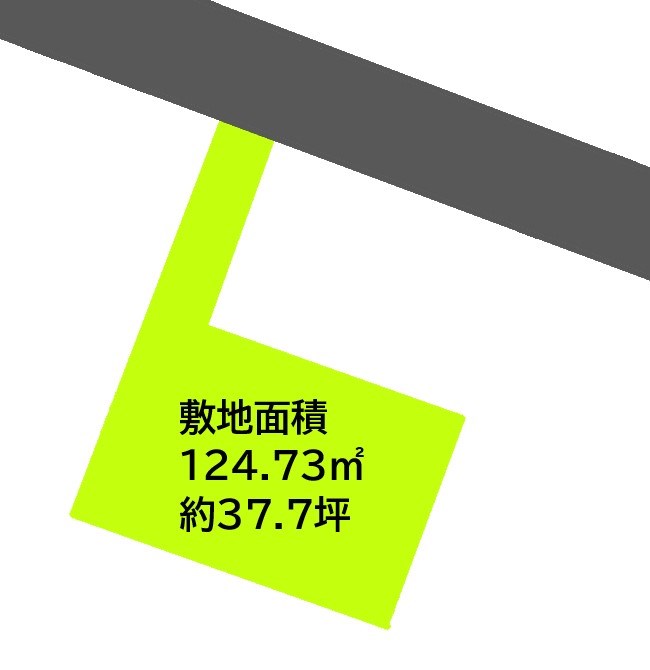 2522　八戸市根城1丁目　土地 間取図・土地図