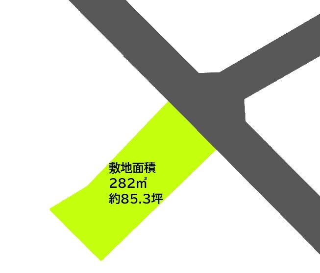 2523　三戸郡階上町大字角柄折字平　土地 間取図・土地図