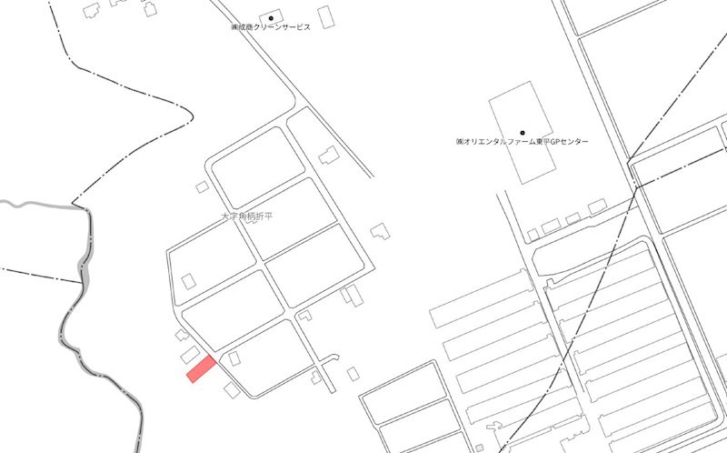 2523　三戸郡階上町大字角柄折字平　土地 現地案内図