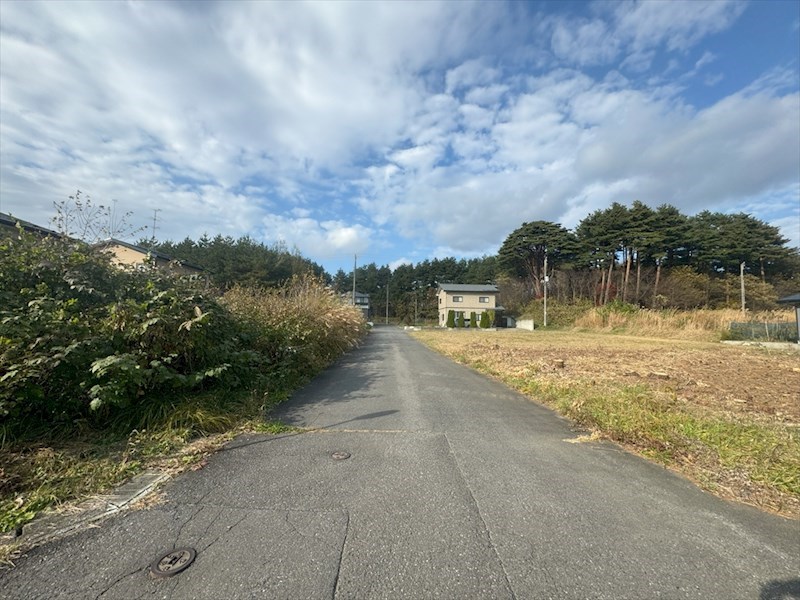 2525　三戸郡階上町大字道仏字天当平　土地※ただ今商談中です 現地写真（前面道路含む現地写真）