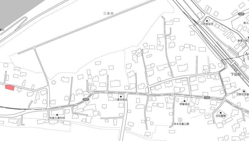 2531　上北郡おいらせ町三本木　土地※ただ今商談中です 現地案内図