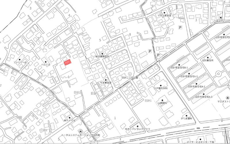 2534　八戸市日計2丁目　土地 現地案内図
