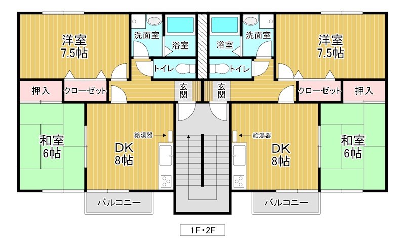 5413　八戸市下長８丁目　アパート※ただ今商談中です 間取図・土地図