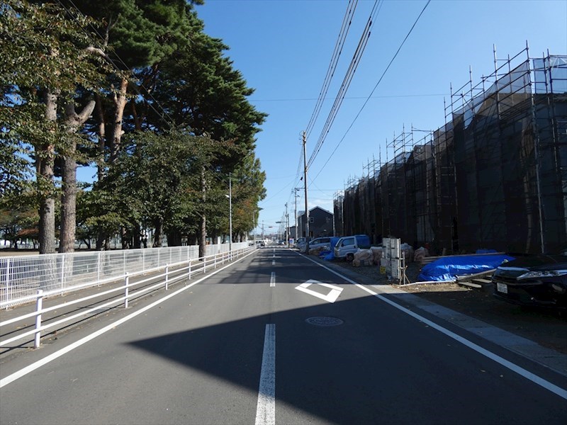 5450　クレイドルガーデン三沢市松園町第5　新築分譲住宅　1号棟※ただ今商談中です 現地写真（前面道路含む現地写真）