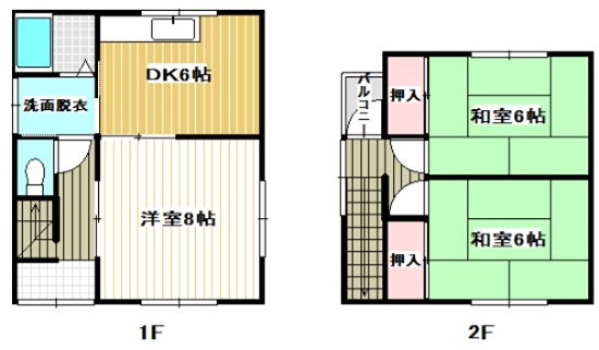 コーポラスワタナベⅡ 間取り