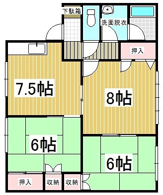 ウェストハイツA 間取り