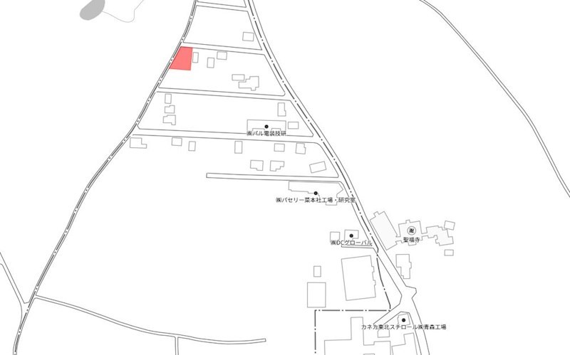 2231　青森県上北郡おいらせ町神明前 現地案内図