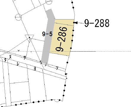 2276　三戸郡階上町大字角柄折字蝙蝠　　土地 地形図