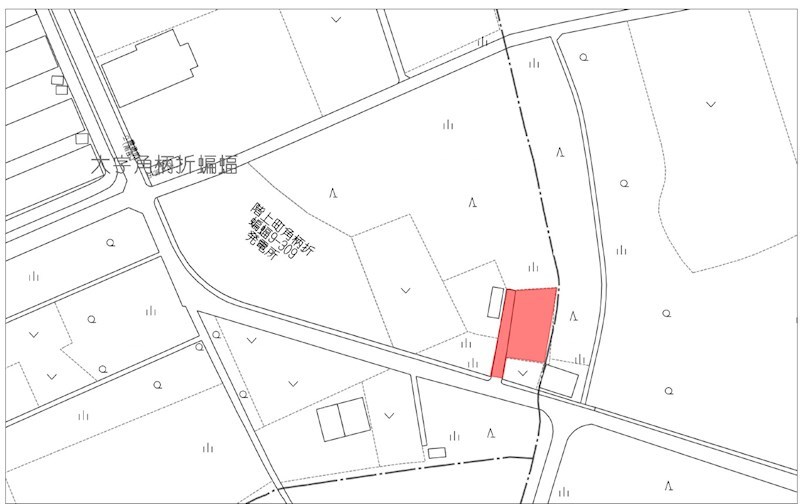 2276　三戸郡階上町大字角柄折字蝙蝠　　土地 案内図