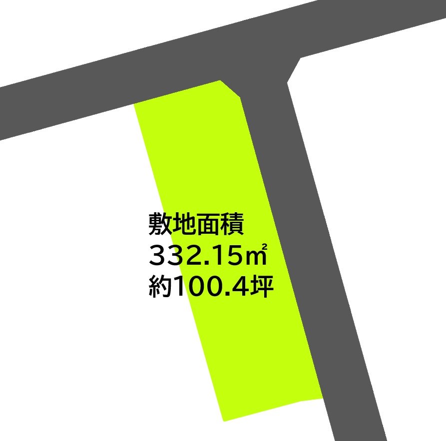 2281　八戸市大字大久保字上面　土地 間取図・土地図