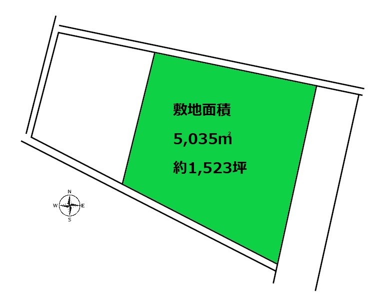 2295　三戸郡階上町蒼前東1丁目　土地 間取図・土地図