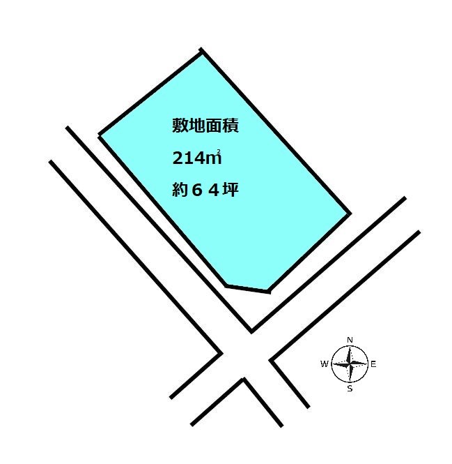 2332　三戸郡階上町蒼前西2丁目　土地 地形図