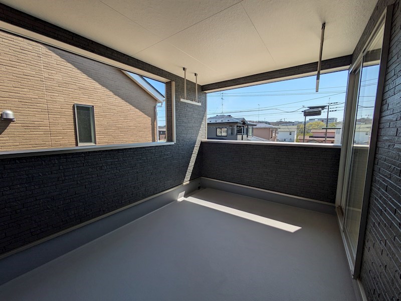 5487　クレイドルガーデン八戸市尻内町第14　新築分譲住宅　2号棟※ただ今商談中です 現地写真（バルコニー）