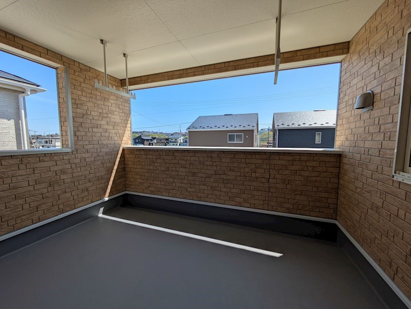 5490　クレイドルガーデン八戸市尻内町第14　新築分譲住宅　5号棟※ただ今商談中です 現地写真（バルコニー）