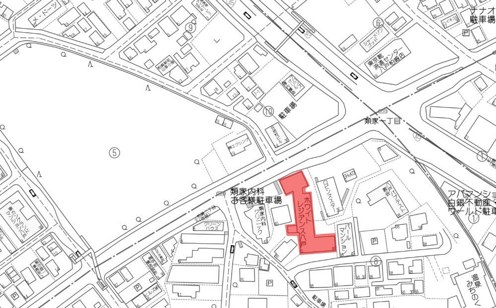 5507　ホワイトレジデンス八戸　508号 現地案内図