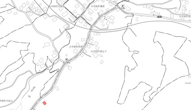 5508　八戸市大字鮫町字堀込下　中古住宅※ただ今商談中です 現地案内図