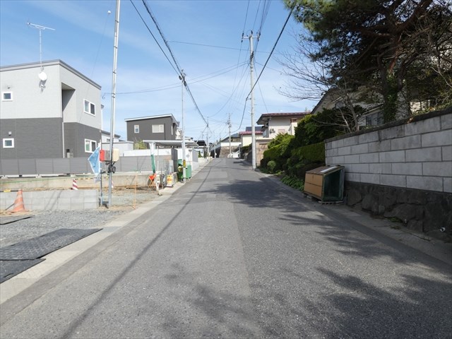 5539　クレイドルガーデン八戸市根城第7　新築分譲住宅　2号棟※ただいま商談中です 現地写真（前面道路含む現地写真）