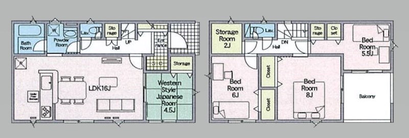 5541　クレイドルガーデン　八戸市多賀台第5　新築分譲住宅　1号棟※ただ今商談中です 間取図・土地図