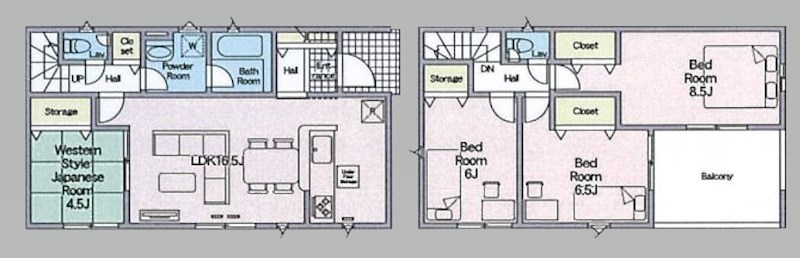 5542　クレイドルガーデン　八戸市多賀台第5　新築分譲住宅　2号棟※ただ今商談中です 間取図・土地図