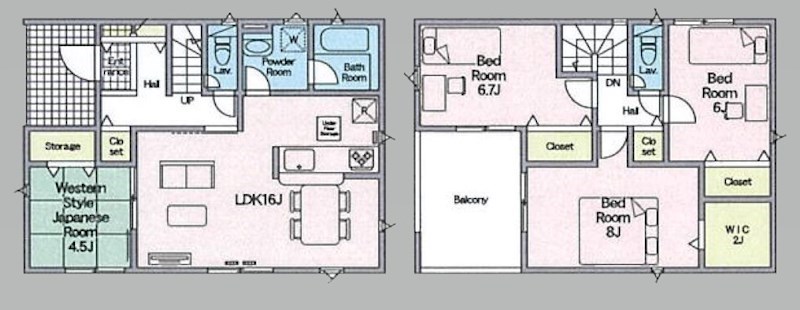 5543　クレイドルガーデン　八戸市多賀台第5　新築分譲住宅　3号棟 ※ただ今商談中です 間取図・土地図